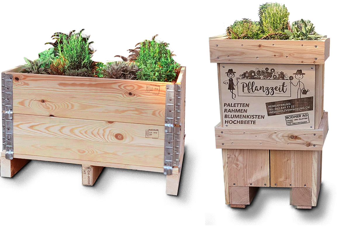 Blumenkiste aus Palettenholz